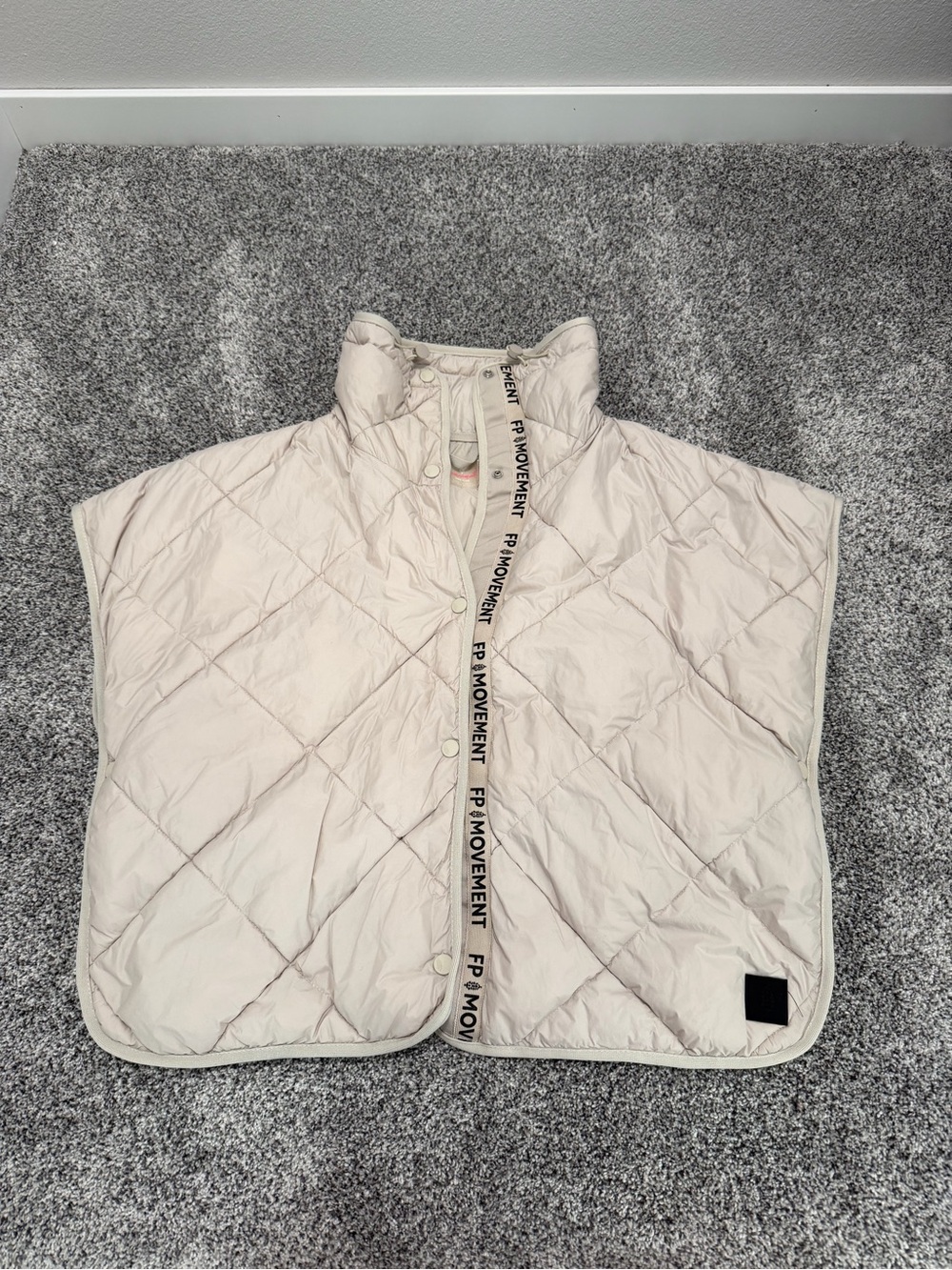 Free People Movement Chill Out Packable Puffer Poncho Scarf Vest